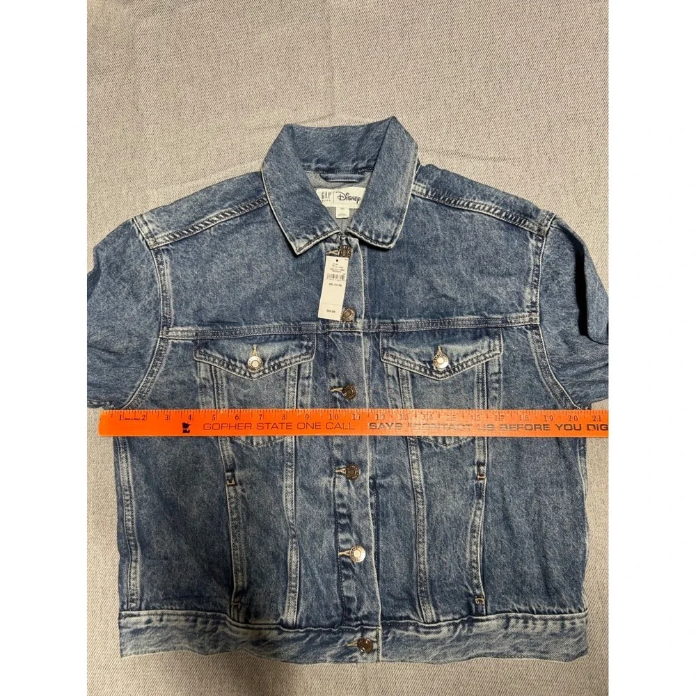 Gap Denim Jacket Kids XXL 14-16 Blue Disney Minnie Mouse Embroidered NWT‎